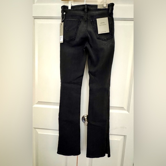 Hudson Jeans NWT Sz 25 High-Rise Barbara Baby Boot in Black Sand - Picture 5 of 7